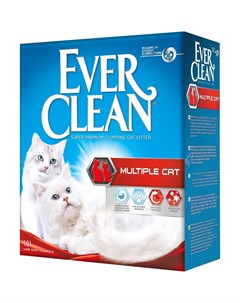 Комкующийся наполнитель для нескольких кошек в доме 10 л Ever clean