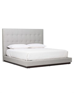 Мягкая кровать tempe серый 170x152x215 см Myfurnish