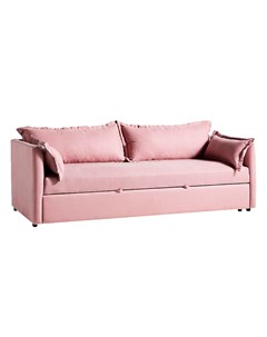 Мягкий раскладной диван brevor розовый 220x80x95 см Myfurnish