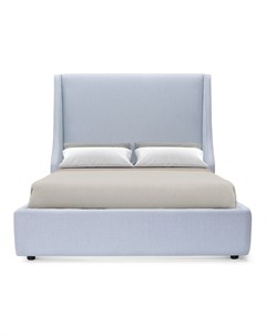 Мягкая кровать aby 180 200 серый 206 0x130x212 см Myfurnish