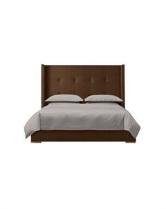 Мягкая кровать greystone 200 200 коричневый 226 0x130x212 см Myfurnish