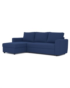 Угловой диван кровать marble синий 243x83x152 см Myfurnish