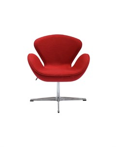 Кресло swan chair красный 70x95x46 см Bradexhome