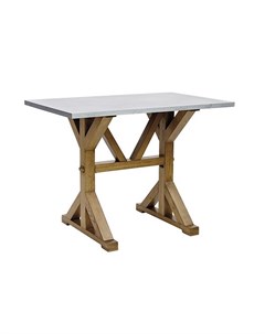 Обеденный стол tatum серый 120x75x80 см Wood master
