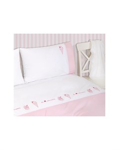 Комплект постельного белья icecream розовый 140x205 см Luxberry