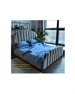 Комплект постельного белья курортное небо stonewash голубой 180x210 см Vanillas home