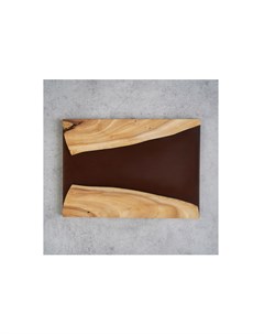 Сервировочная доска из карагача коричневый 16x30 см Wowbotanica