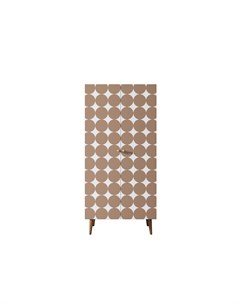 Шкаф двухстворчатый berber коричневый 80x170x50 см Etg-home