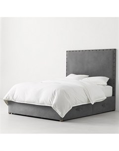 Кровать axel tall storage серый 190x130x212 см Idealbeds