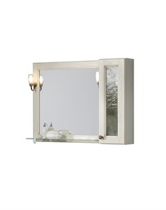 Настенное зеркало с шкафчиком марианна бежевый 100 0x72 0x15 0 см Экомебель