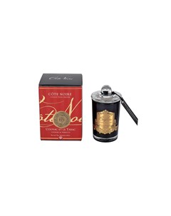 Свеча ароматическая cognac tobacco красный 7x11x7 см Garda decor