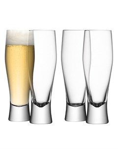 Набор бокалов для пива bar прозрачный 28x21x7 см Lsa international