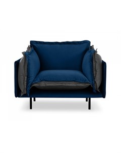 Кресло barcelona синий 117x82x110 см Ogogo
