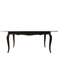 Раскладывающийся обеденный стол leontina black черный 200 0x77 0x90 0 см Etg-home
