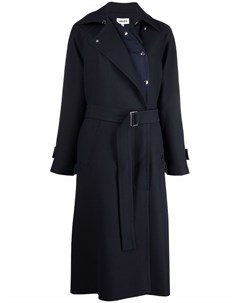 Пальто из смесовой шерсти с поясом Kenzo