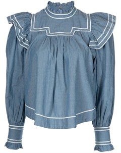 Джинсовая блузка Ester со складками Ulla johnson