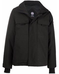 Пуховик с нашивкой логотипом Canada goose