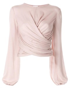 Блузка с длинными рукавами и запахом Giambattista valli