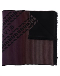Шерстяной шарф с бахромой и логотипом Givenchy