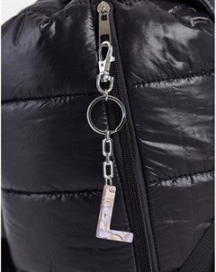 Брелок для сумки с подвеской инициалом L мраморно сиреневого цвета Asos design