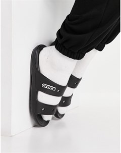 Черные классические сандалии Crocs