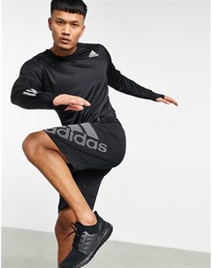 Черный лонгслив adidas Running Adidas performance