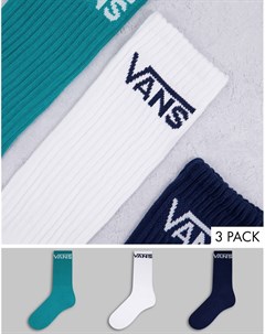 Набор из 3 пар синих разноцветных носков Classic Vans