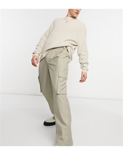 Светло бежевые брюки свободного кроя из саржи в стиле 90 х Collusion