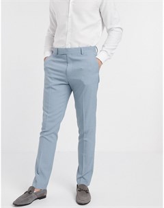 Голубые брюки скинни wedding Asos design