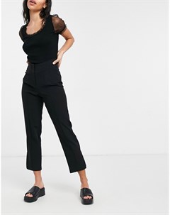 Черные строгие брюки с завышенной талией Miss selfridge