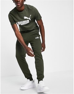 Джоггеры цвета хаки с логотипом Essentials Puma