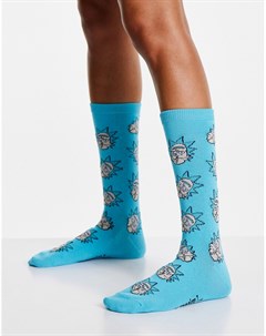 Голубые носки x Rick and Morty Typo