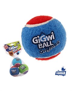Игрушка для собак Три мяча с пищалкой 4 8 см Gigwi