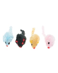 Игрушка для кошек Мышка искусственный мех разноцветная 9 5 см Petmax
