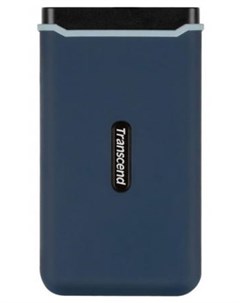 Внешний SSD диск 1 8 500 Gb USB 3 2 Gen 2 TS500GESD370C синий Transcend