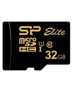 Флеш карта microSD 32GB Elite Gold microSDHC Class 10 UHS I U1 85Mb s Silicon power