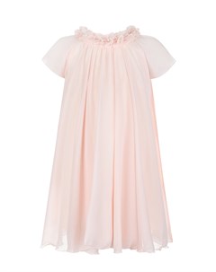 Розовое платье с рукавами крылышками Aletta