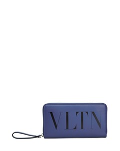 Портмоне из матовой кожи с принтом VLTN Valentino garavani