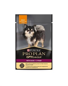 ProPLAN OPTISAVOUR Влажный корм для собак мелких и карликовых пород c уткой в соусе 100 гр Pro plan