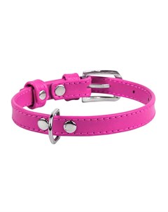 Ошейник для собак Waudog Glamour без украшений ширина 9мм длина 19 25см розовый Collar