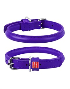 Ошейник для собак Waudog Glamour круглый для длинношерстных шир 8мм дл 25 33см фиолетовый Collar