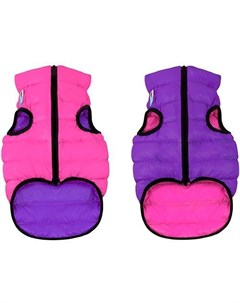 Куртка для собак двухсторонняя размер M 50см розово фиолетовая Airyvest