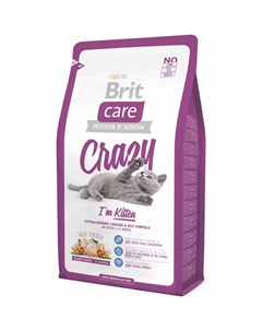 Корм для котят беременных и кормящих кошек Care Cat Crazy Kitten сух 2кг Brit*