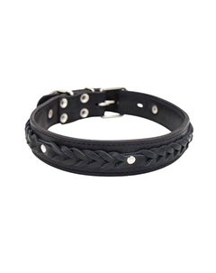 Ошейник для собак Колосок 2сл 36мм 60см черный Zooexpress