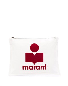 Клатч с фактурный логотипом Isabel marant etoile