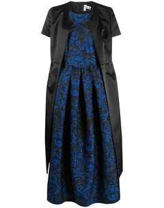Платье асимметричного кроя с контрастными вставками Comme des garcons