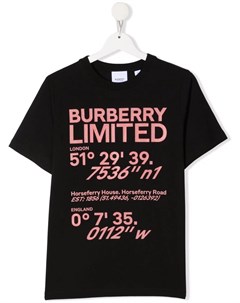 Футболка с логотипом Burberry kids