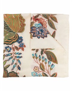 Кашемировый шарф с цветочной вышивкой Etro