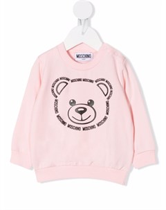 Толстовка с круглым вырезом и принтом Teddy Bear Moschino kids