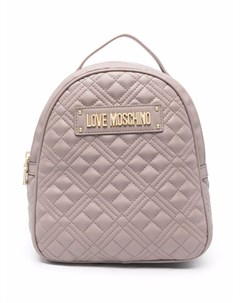 Стеганый рюкзак с логотипом Love moschino